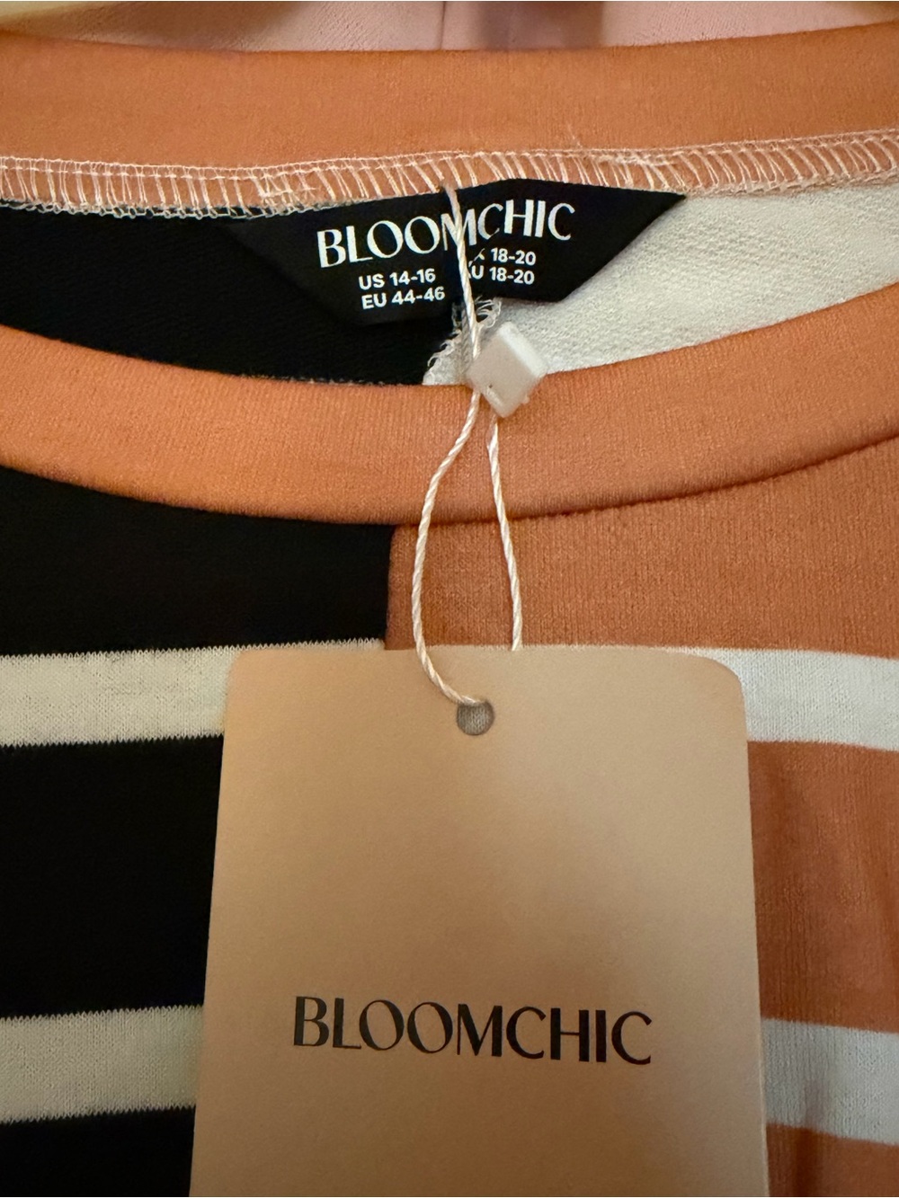Striped Halloween Pumpkin Face Long Sleeve Top - Size 18/20 - Picture 6 of 6